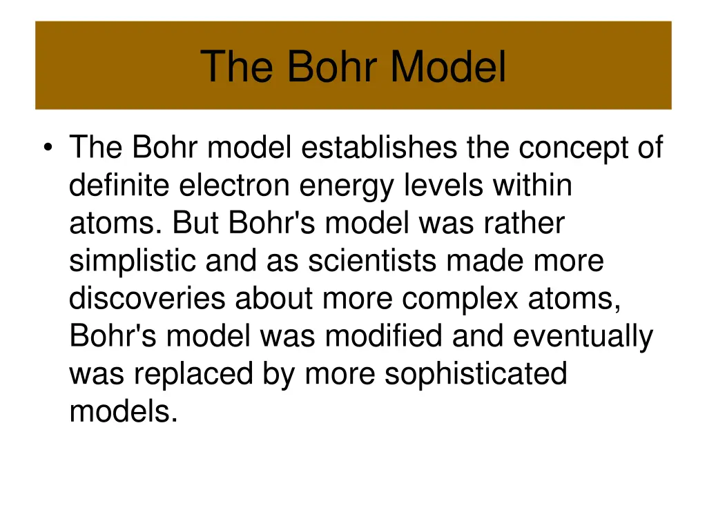 the bohr model 1