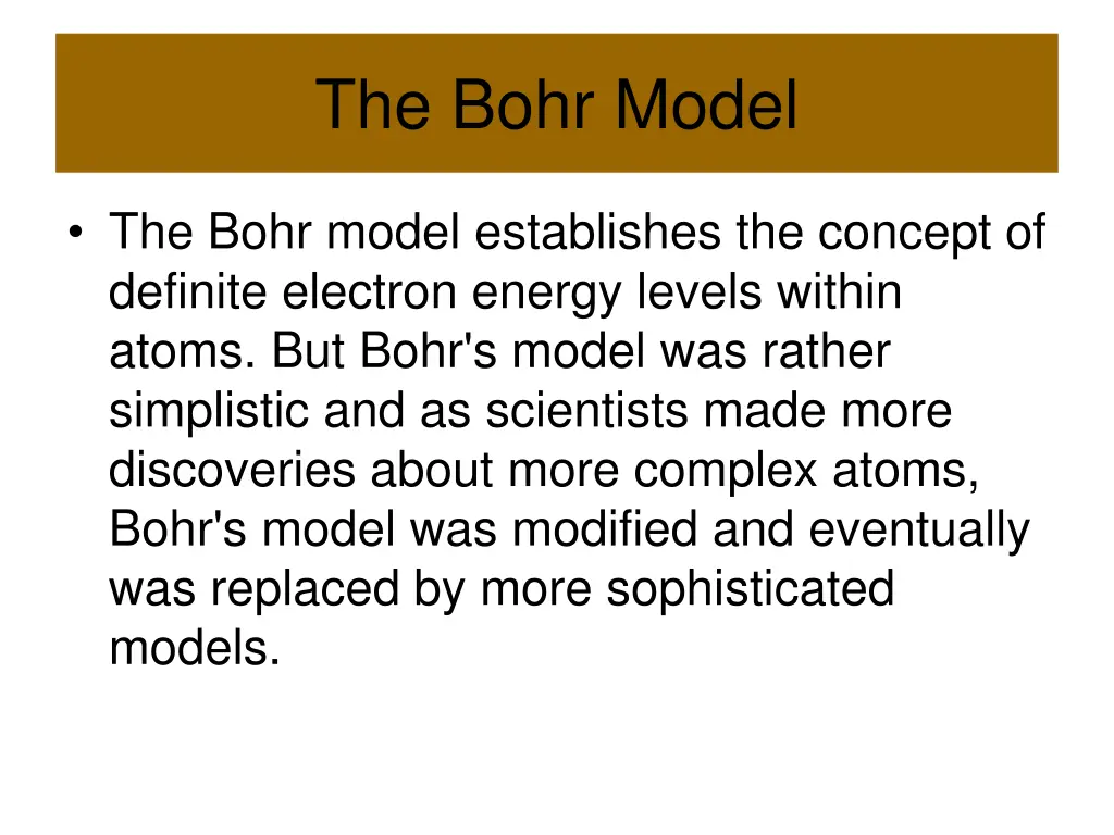 the bohr model 1