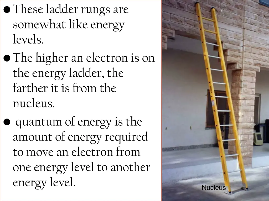 these ladder rungs are somewhat like energy