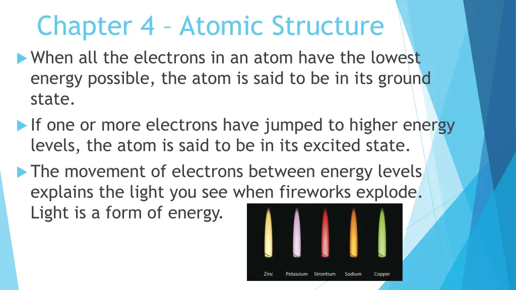 chapter 4 atomic structure when all the electrons