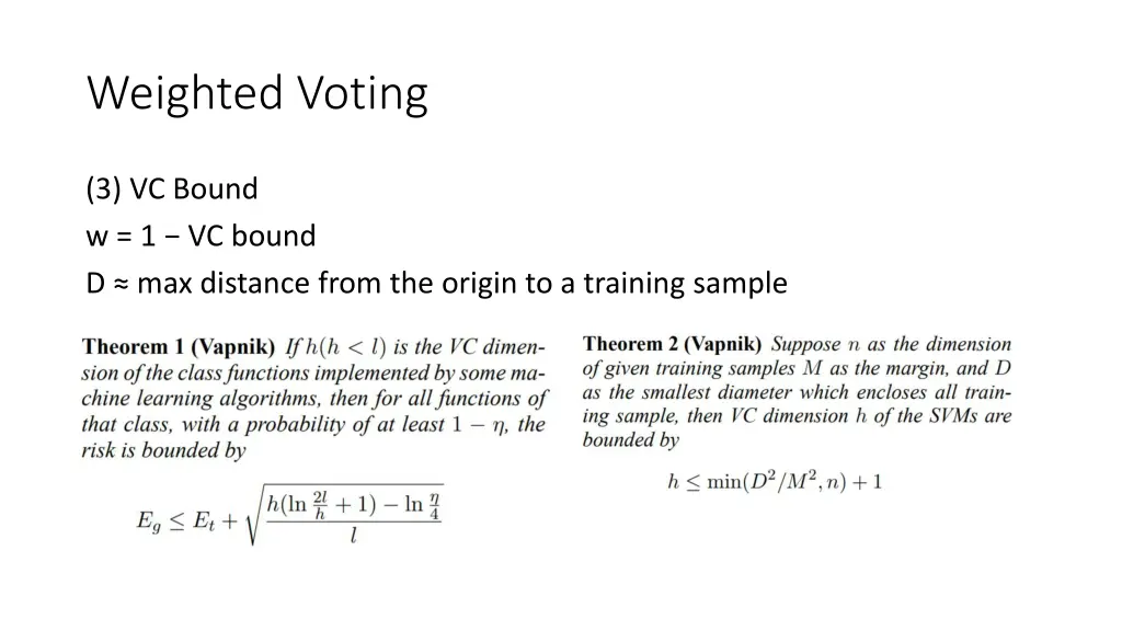 weighted voting 1