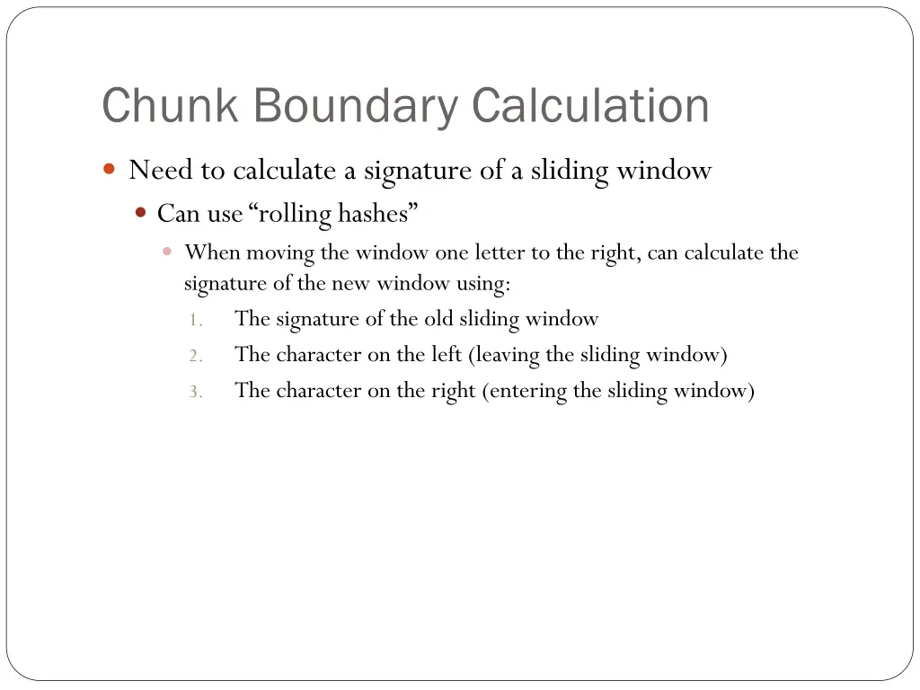 chunk boundary calculation 2