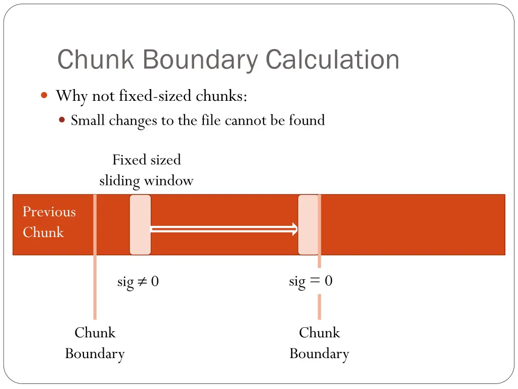 chunk boundary calculation