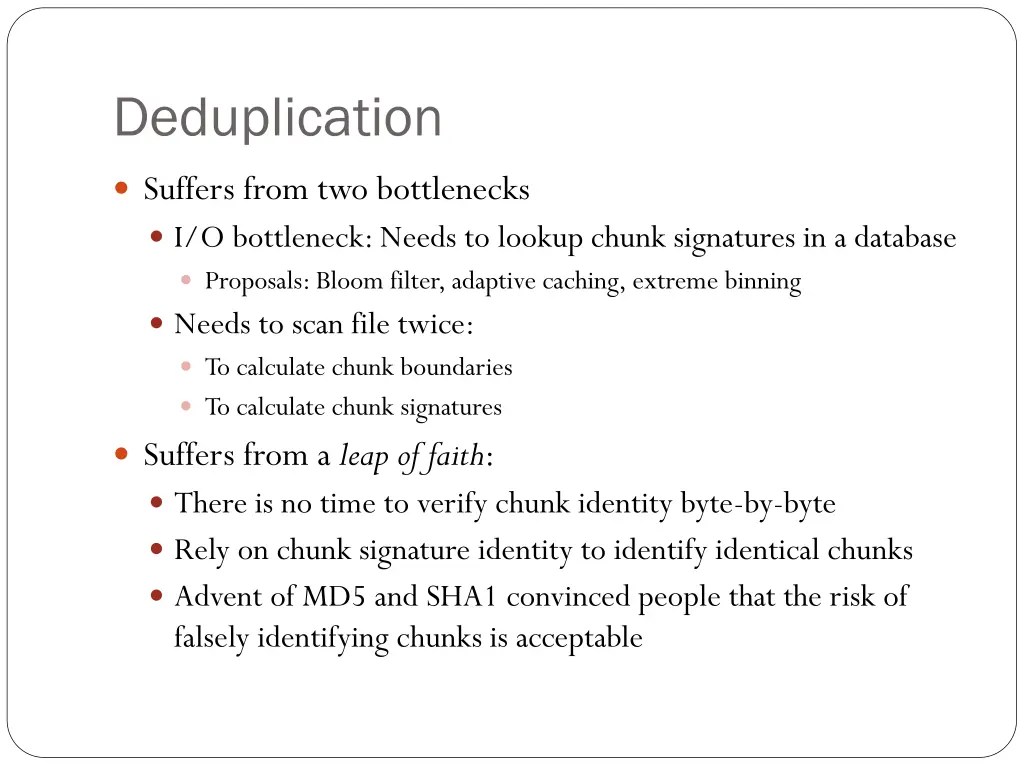 deduplication 4