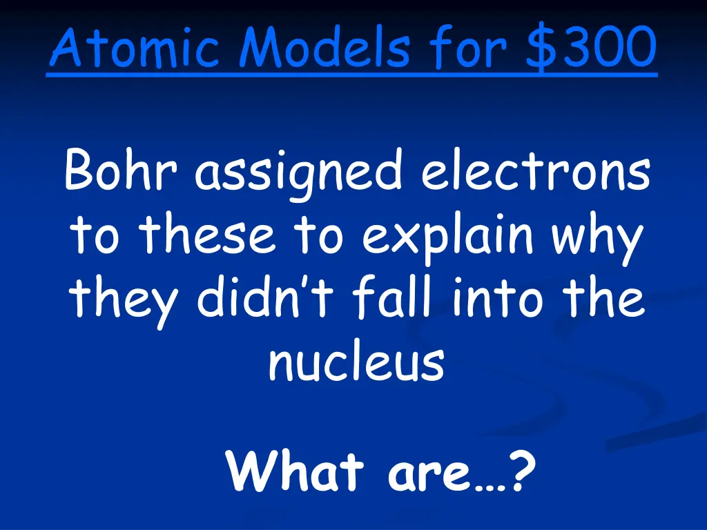 atomic models for 300