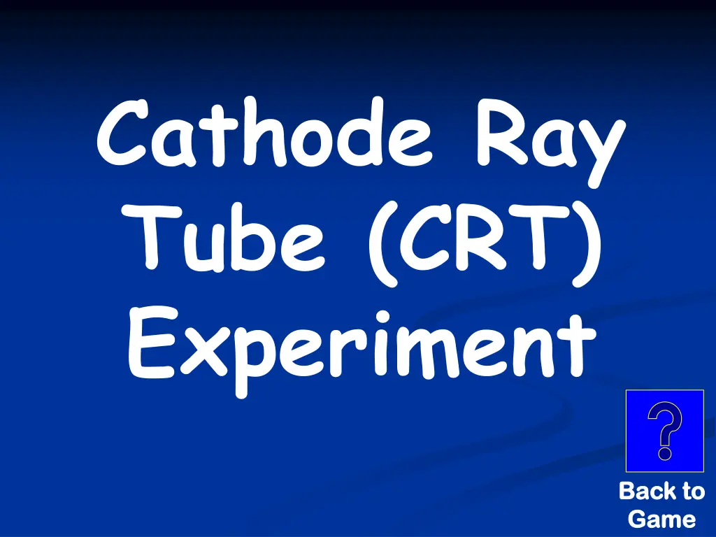 cathode ray tube crt experiment