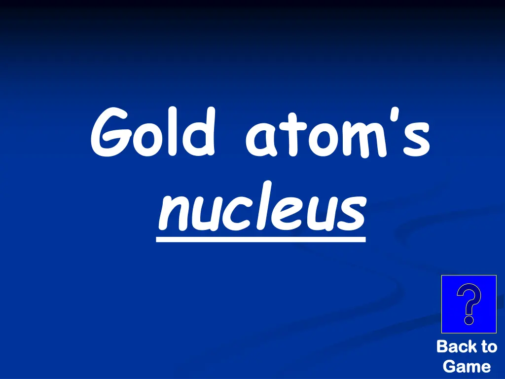 gold atom s nucleus