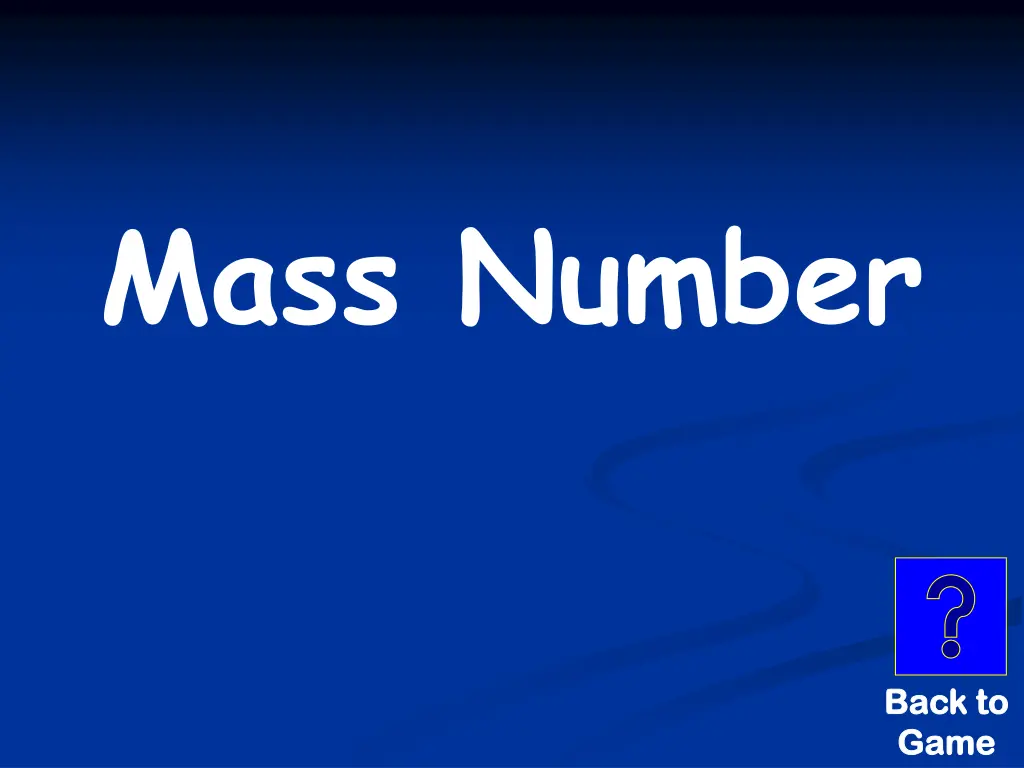 mass number