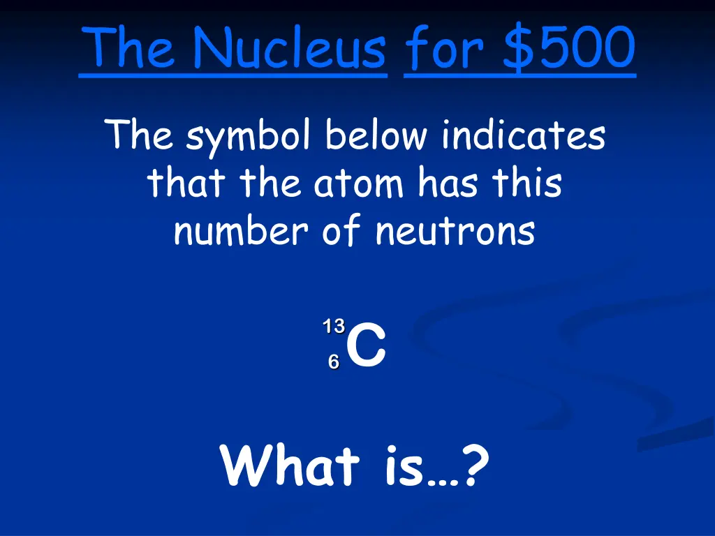 the nucleus for 500