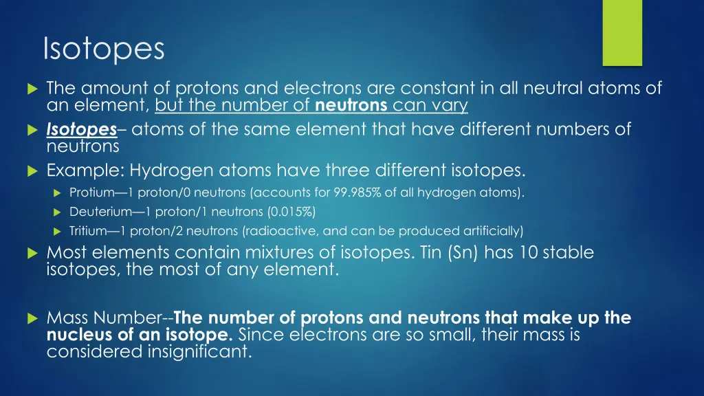 isotopes