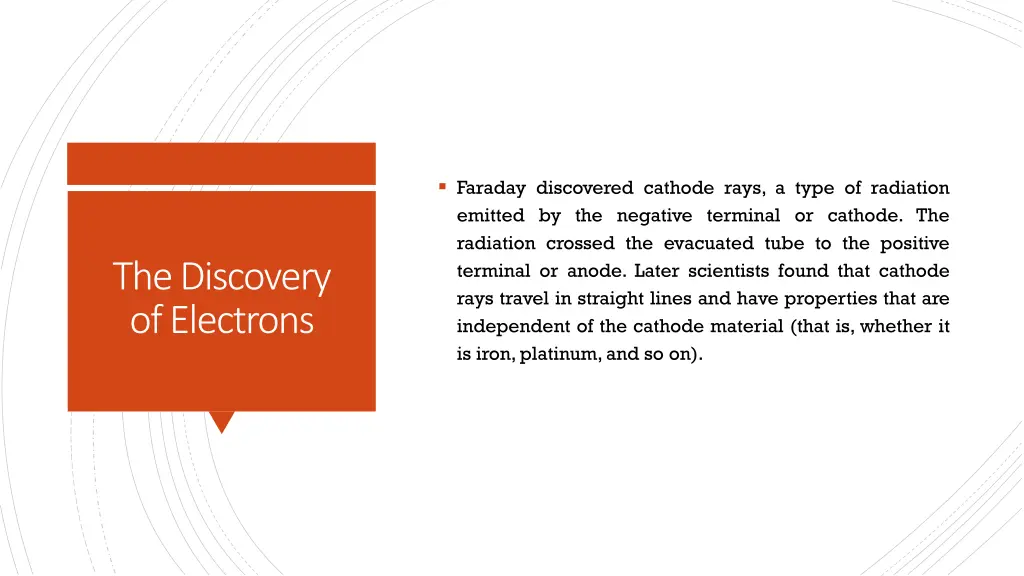 faraday discovered cathode rays a type