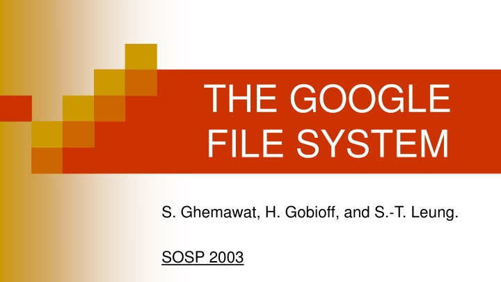 the google file system