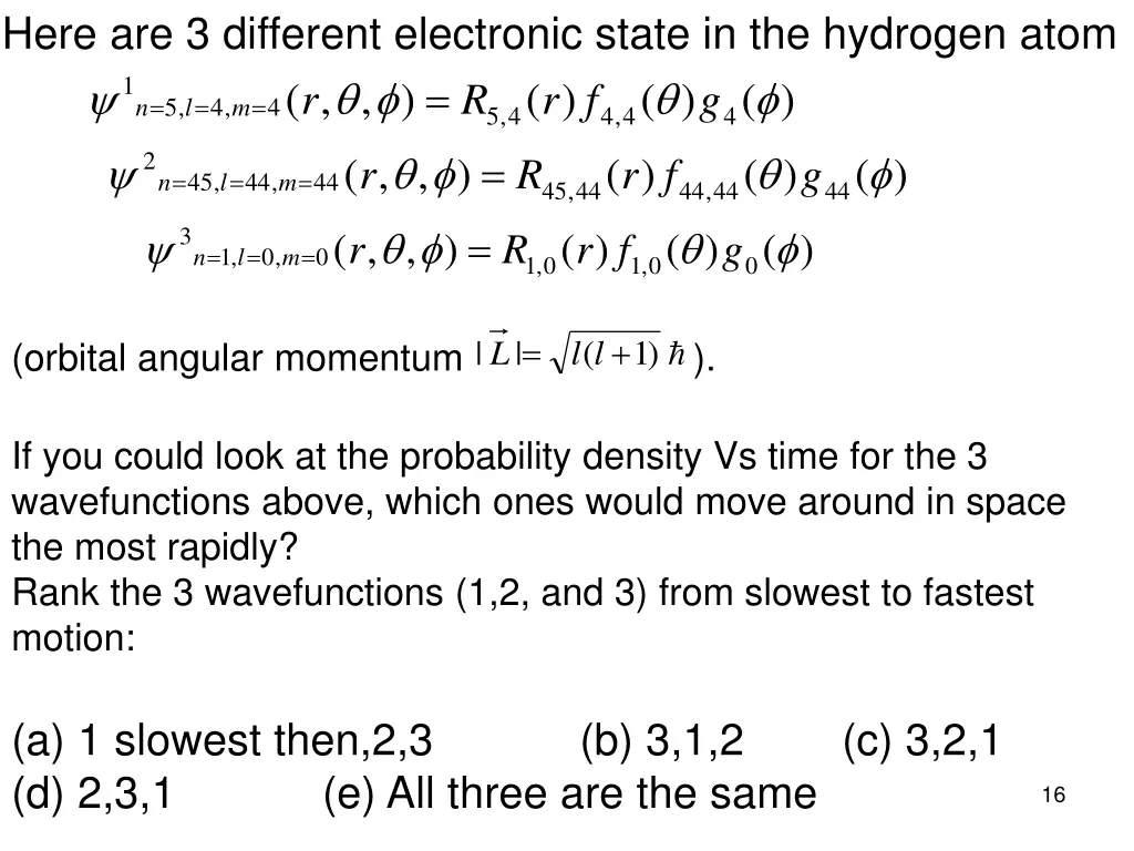 here are 3 different electronic state