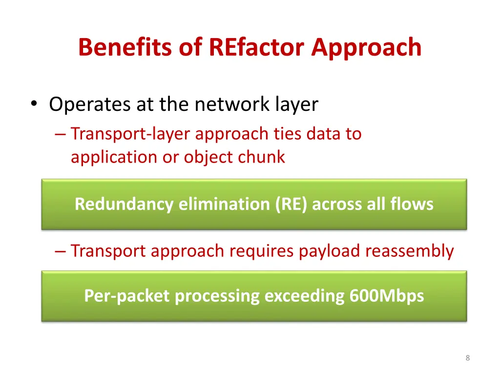 benefits of refactor approach 1