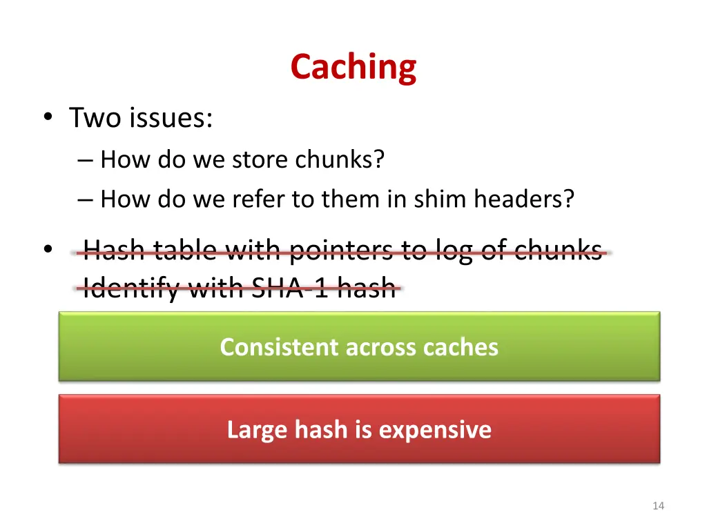 caching