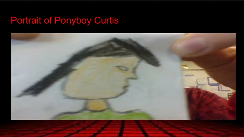 portrait of ponyboy curtis