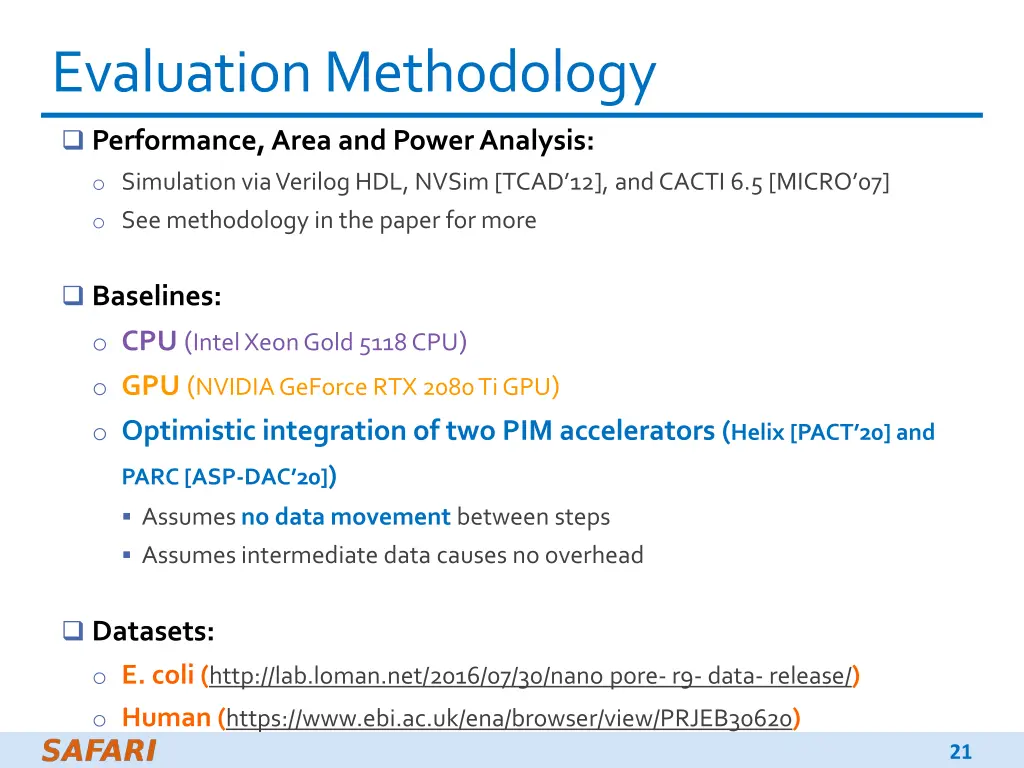 evaluation methodology