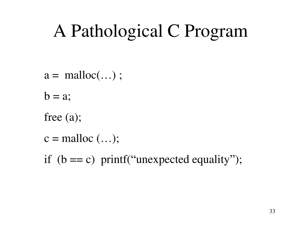 a pathological c program