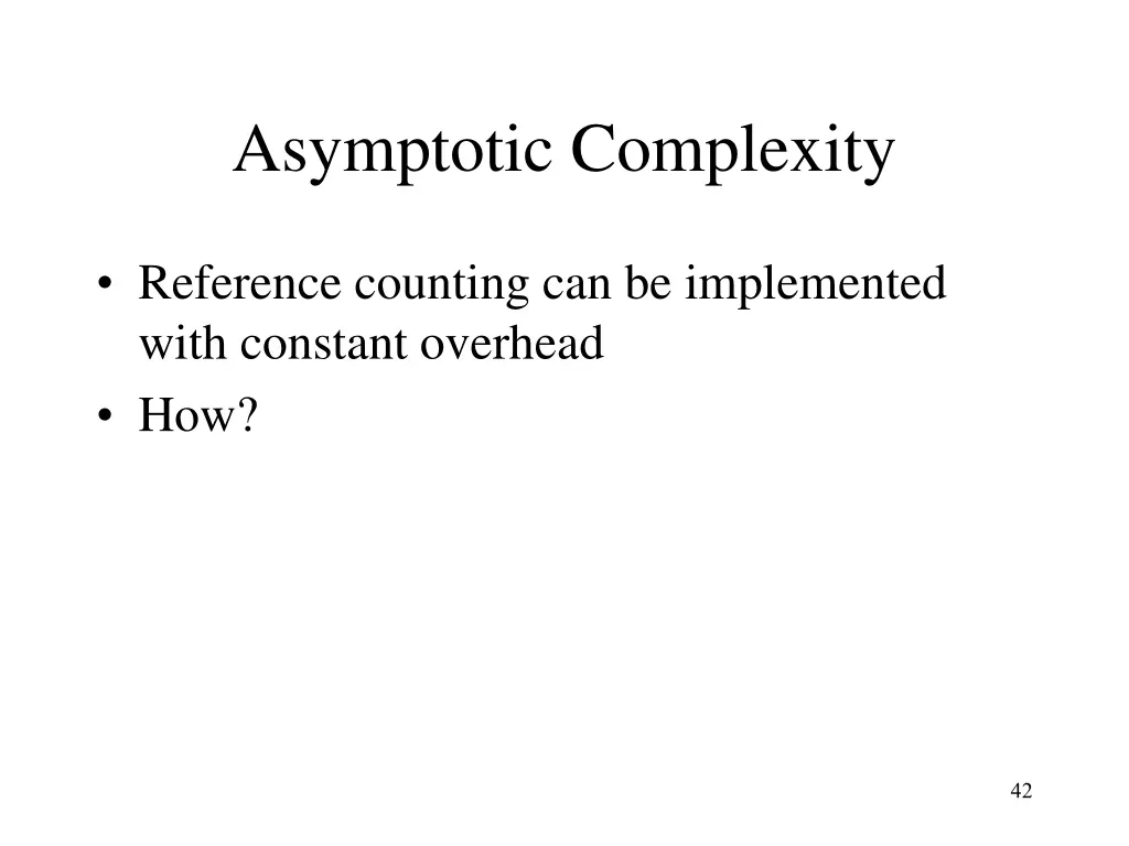 asymptotic complexity