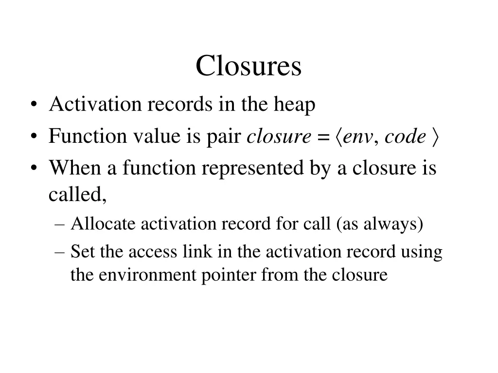 closures