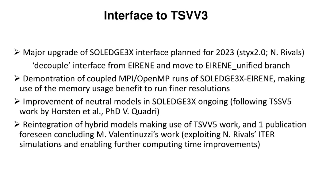 interface to tsvv3