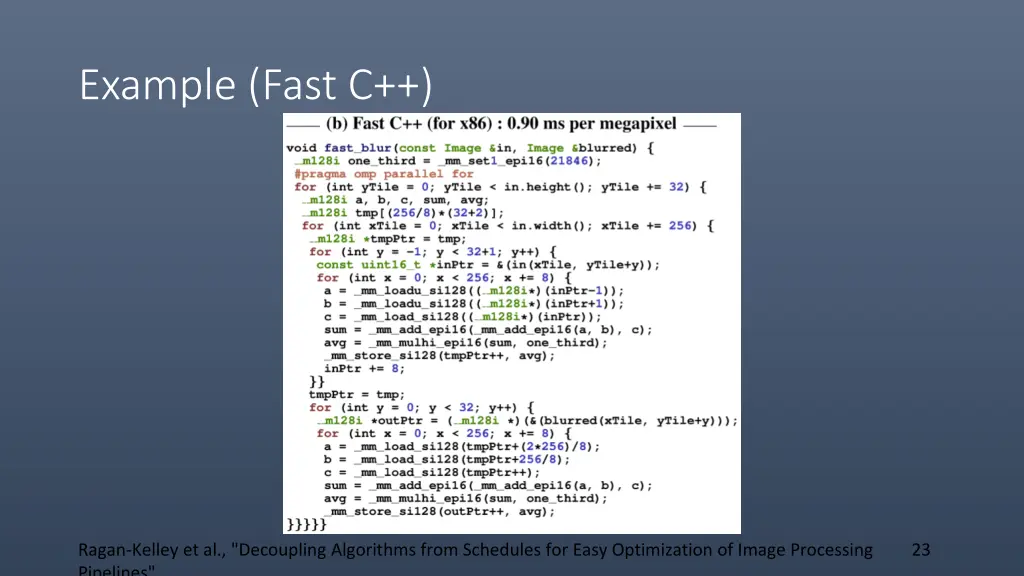 example fast c