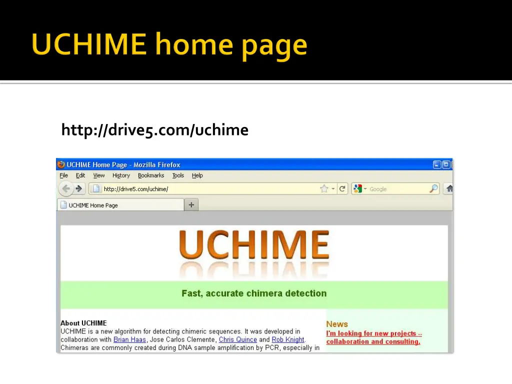 http drive5 com uchime