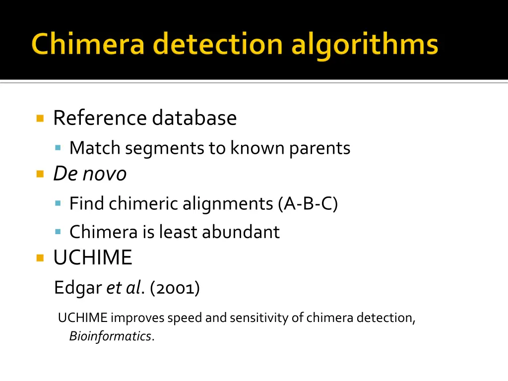 reference database match segments to known