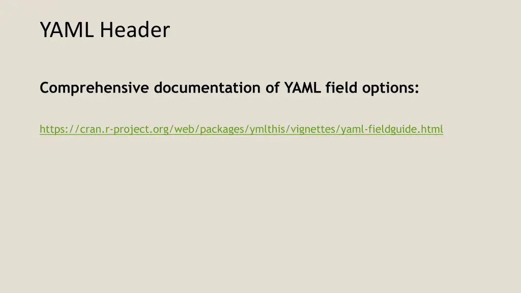 yaml header 5