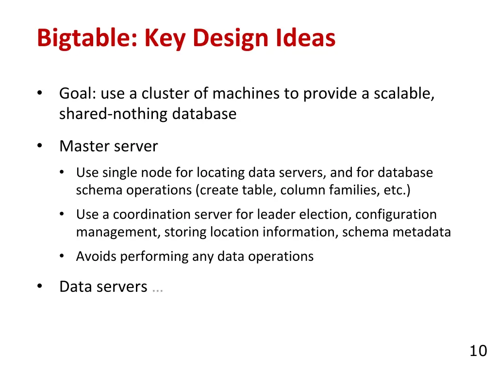 bigtable key design ideas