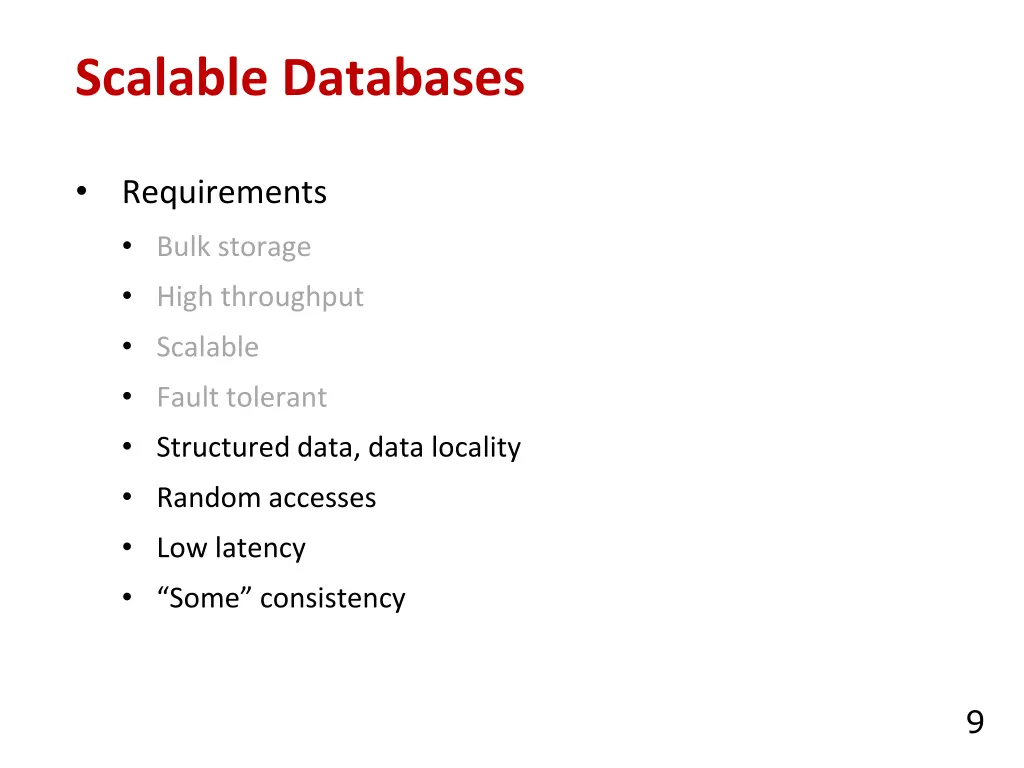 scalable databases