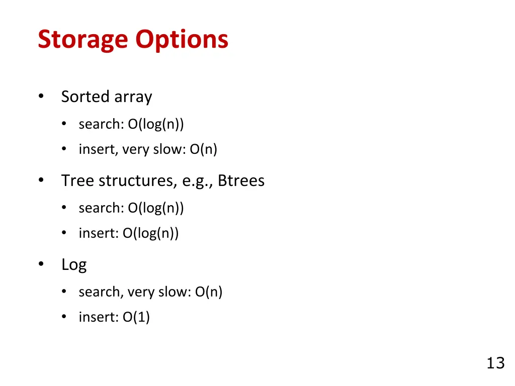 storage options