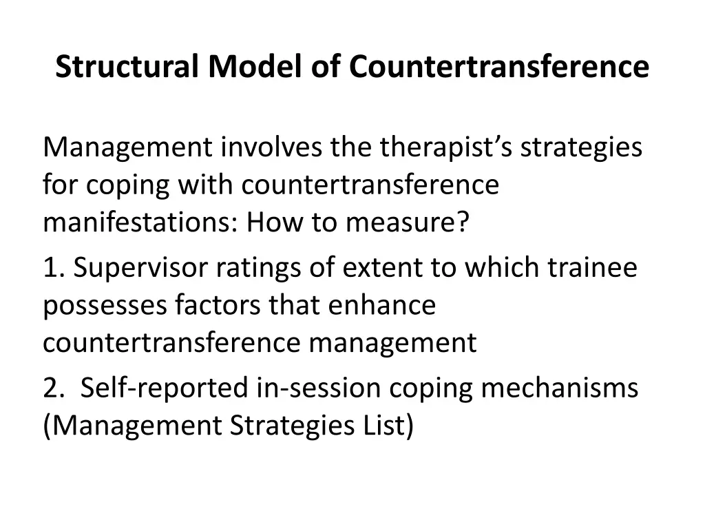 structural model of countertransference 3