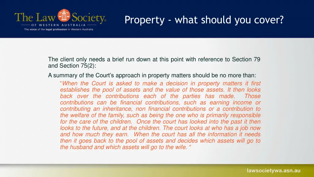 property what should you cover