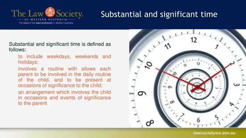 substantial and significant time