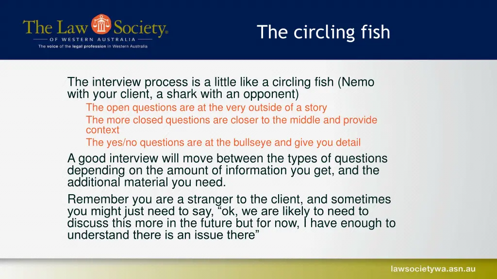 the circling fish