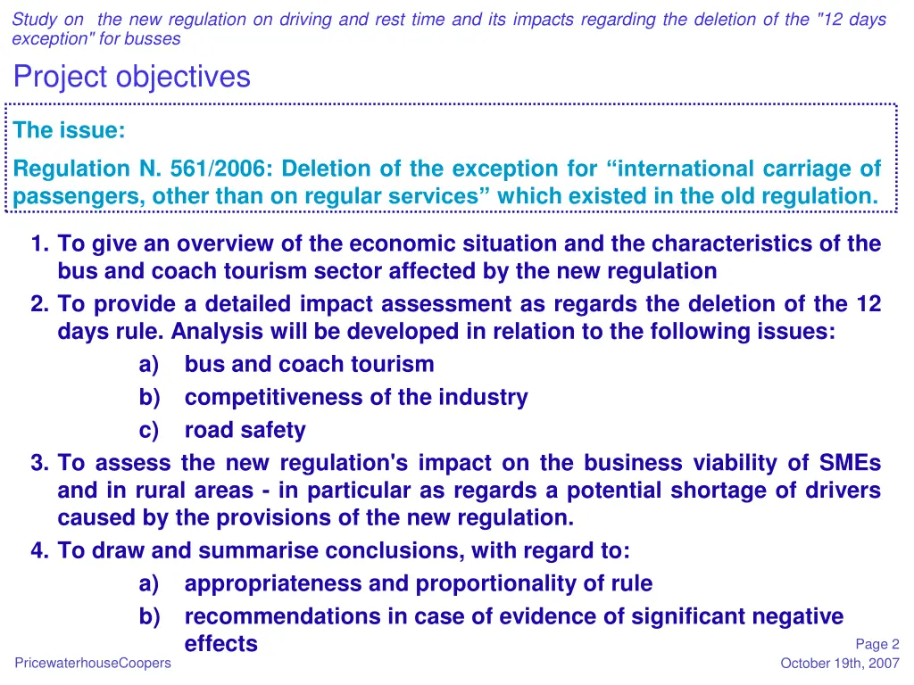 study on the new regulation on driving and rest