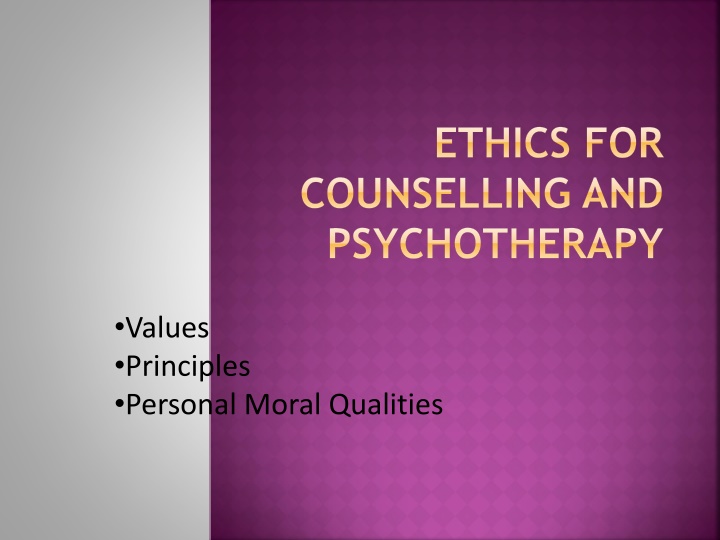 ethics for