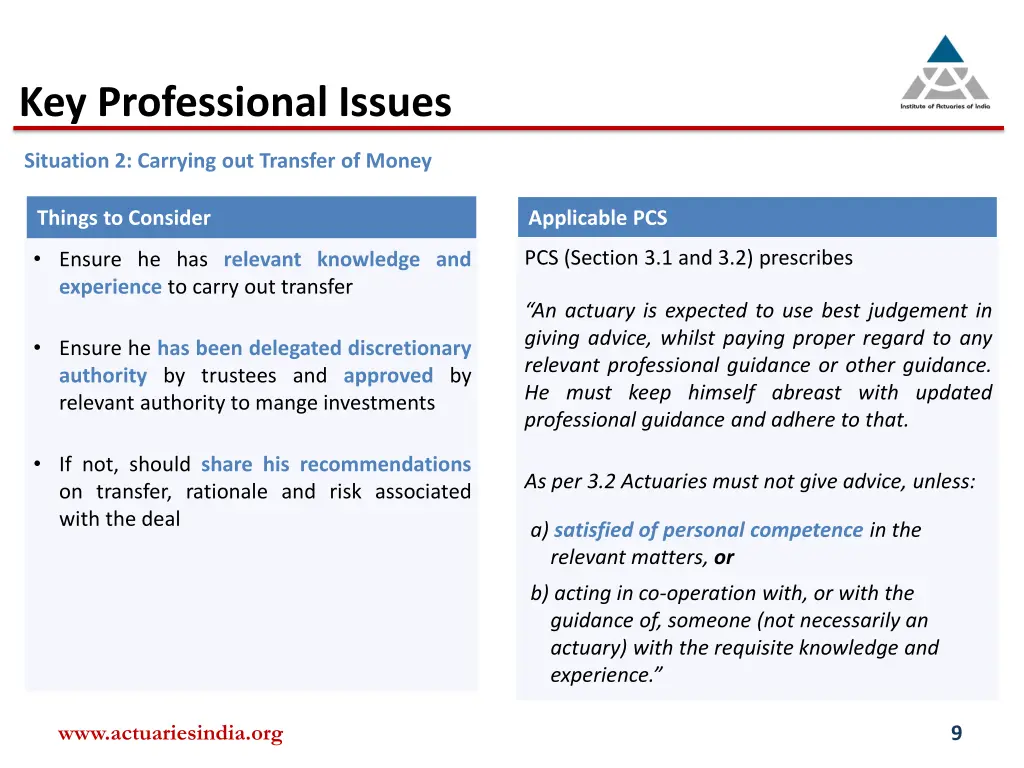 key professional issues 1