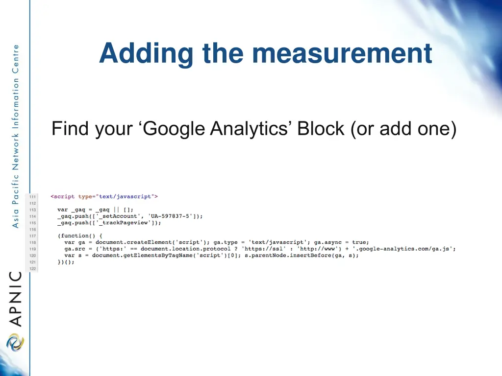 adding the measurement 3