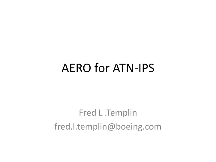 aero for atn ips