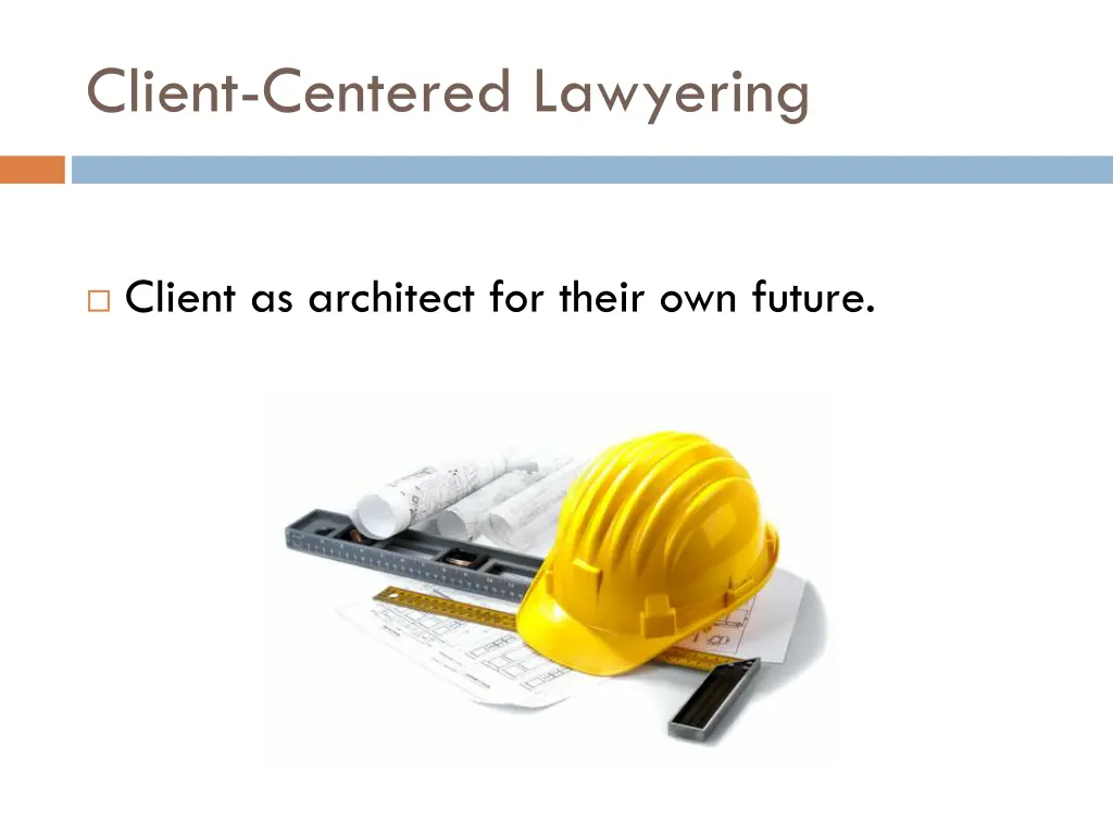 client centered lawyering