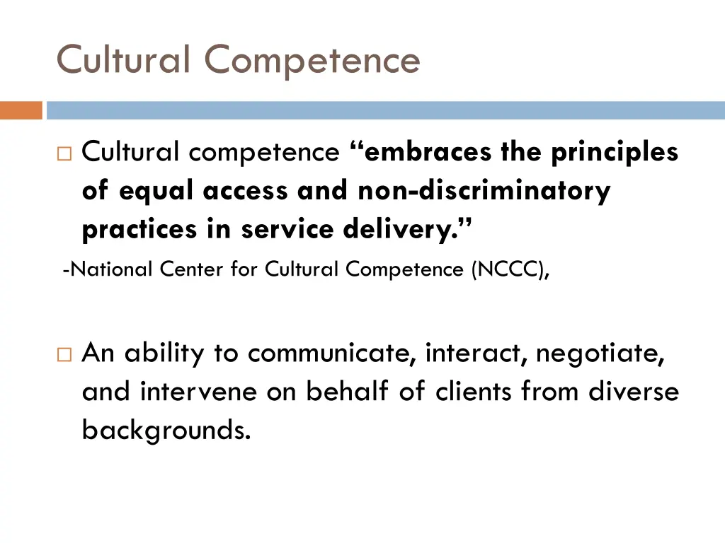 cultural competence