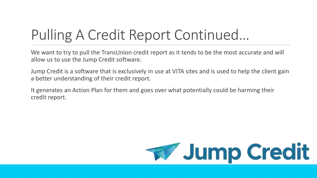 pulling a credit report continued