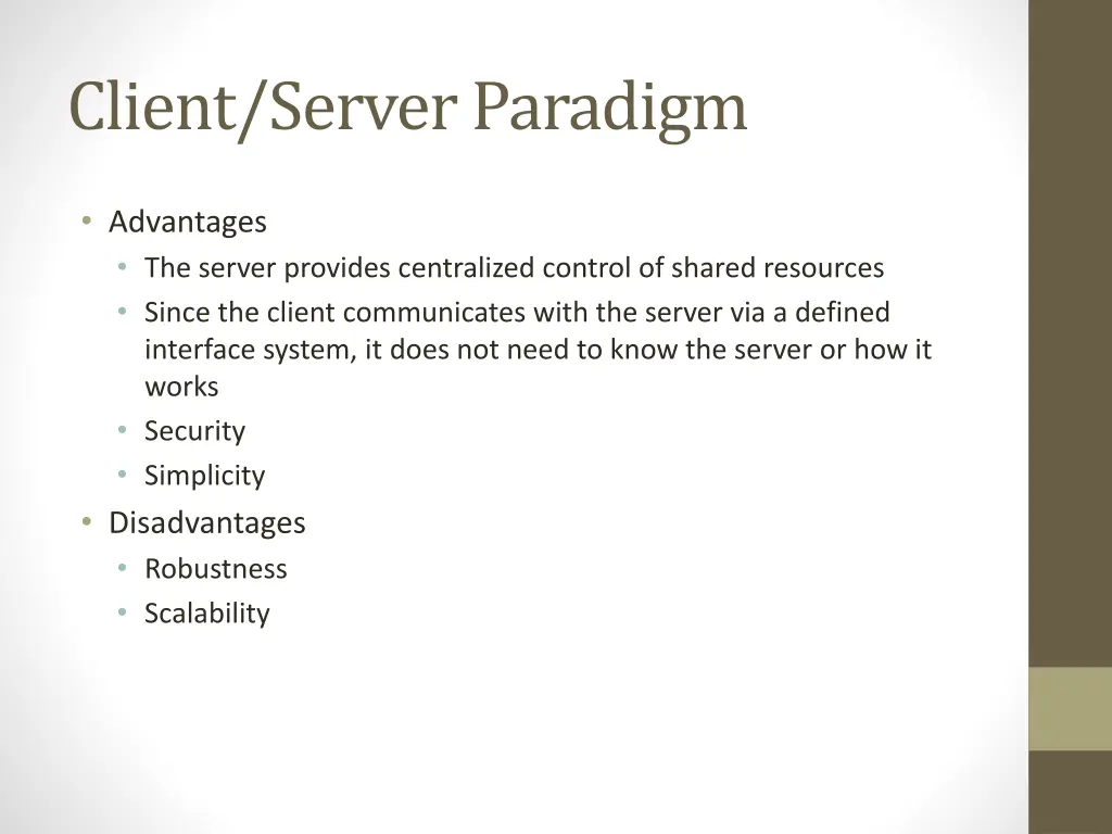 client server paradigm 5