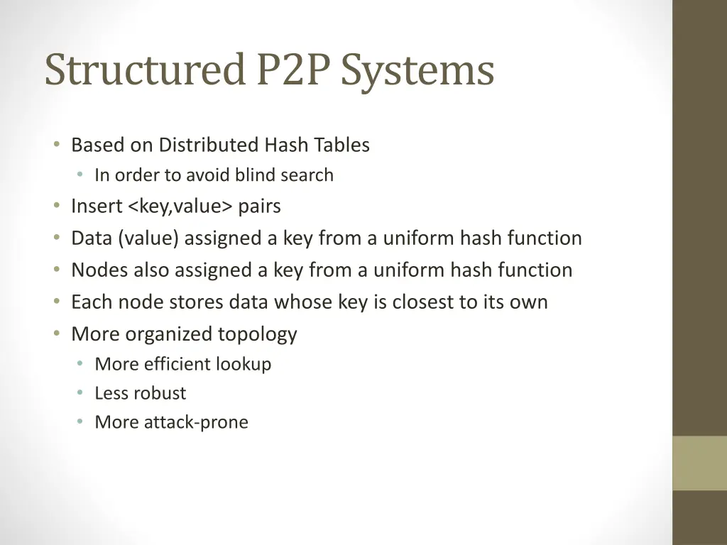 structured p2p systems