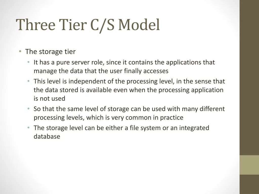 three tier c s model 3