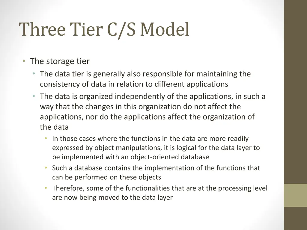 three tier c s model 4