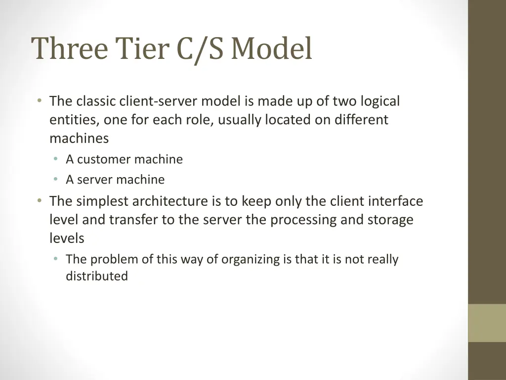 three tier c s model 5