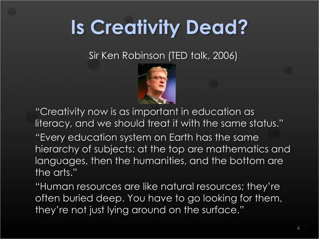 is creativity dead